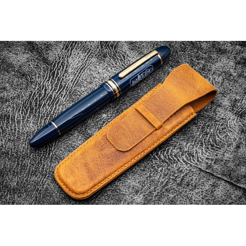 Vintage Slim Leather Pen Sleeve for Single Pen – C.H. Brown