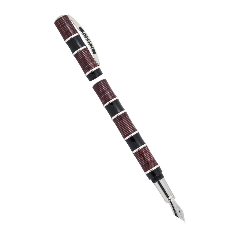 Visconti Asia Bamboo Fountain Pen – Red Fine