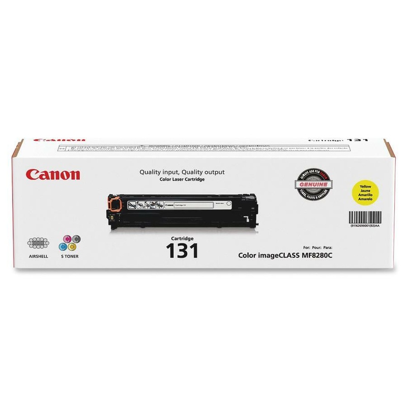 Canon 131 Original Laser Toner Cartridge – Yellow – 1 Each – 1500 Pages