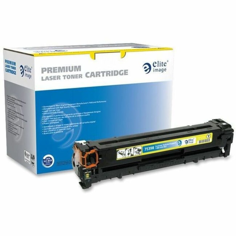 Elite Image Remanufactured Laser Toner Cartridge 125A (CB542A) – Yellow – 1 Each – 1400 Pages