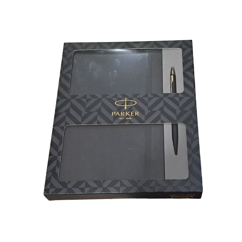 Parker Gift Set – Classic Matte Black GT Ball Pen with Parker Notebook
