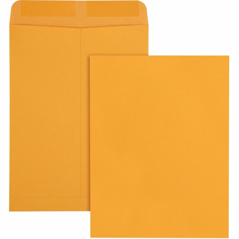 Quality Park 9 x 12 Heavyweight Catalog Mailing Envelopes – Catalog – #10 1/2 – 9″ Width x 12″ Length – 28 lb – Gummed – Kraft – Kraft – 100 / Box