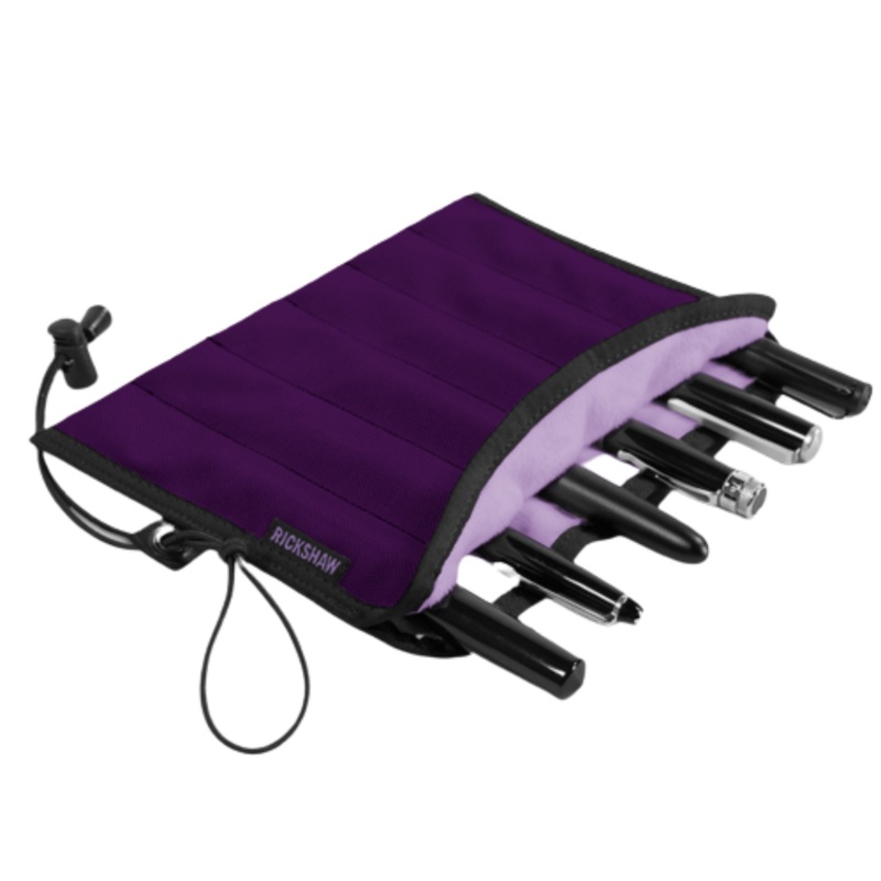 Rickshaw Plush Coozy Roll Pen Case – Iris – Large (6 Pen) Large Iris