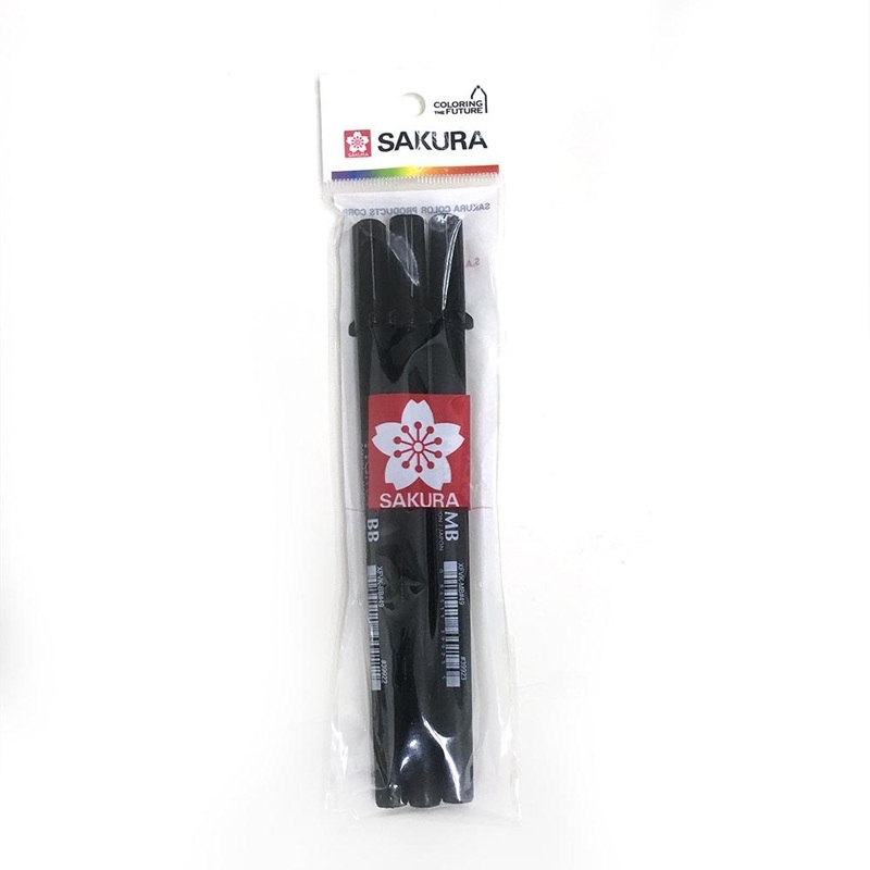 Sakura Pigma Brush Pen Black Set of 3