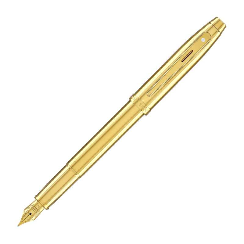 Sheaffer 100 Fountain Pen in PVD Gold Fine