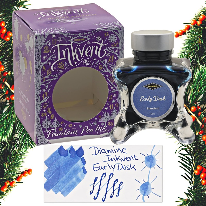 Diamine Inkvent Purple Edition Standard Bottled Ink in Early Dusk – 50 mL