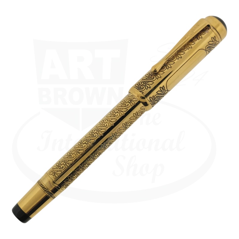 Preowned Montblanc Limited Edition Patron of Arts King Louis XIV Vermeil Fountain Pen, Montblanc-25