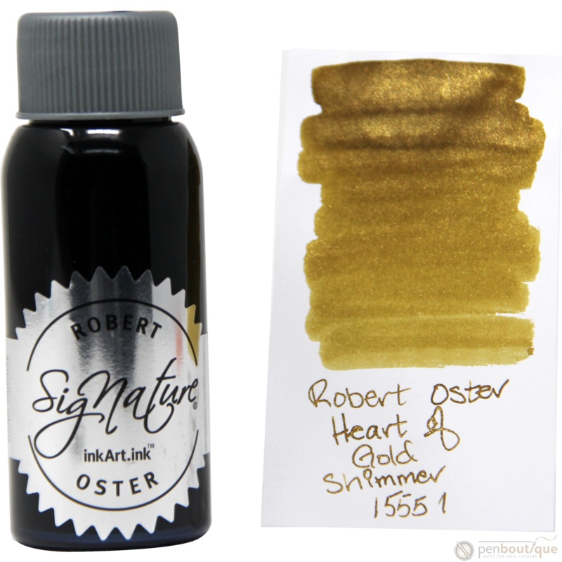 Robert Oster Shake’N’Shimmy Ink Bottle – Heart of Gold – 50ml