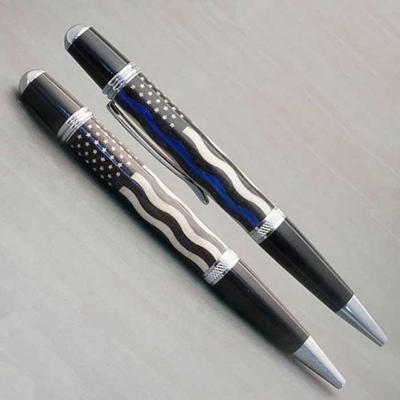 Thin Blue Line American Flag Laser Inlay Kits Sierra Twist