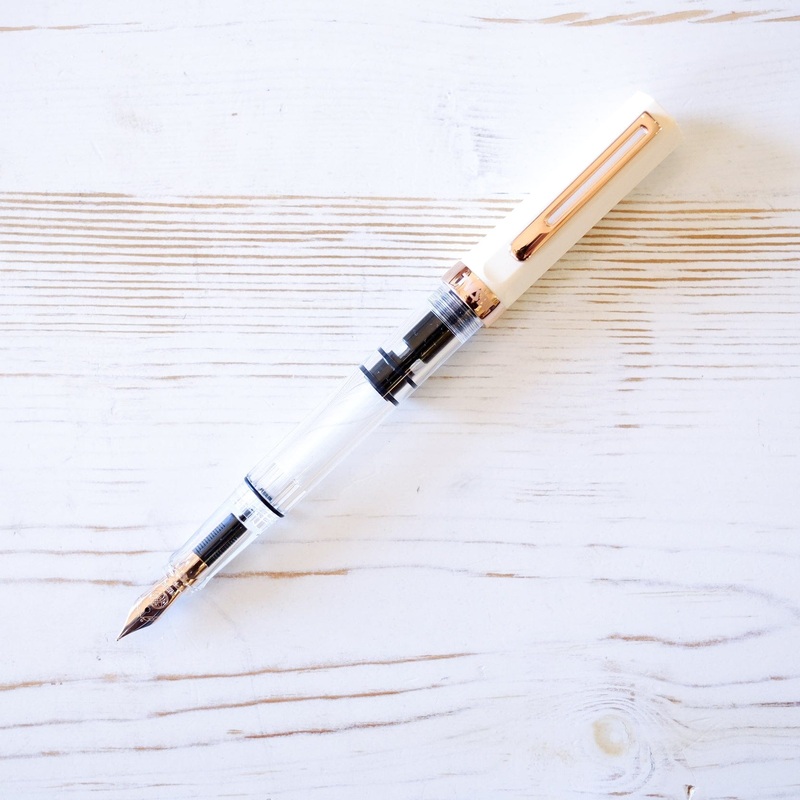 TWSBI ECO Creme Rose Gold Fountain Pen EF