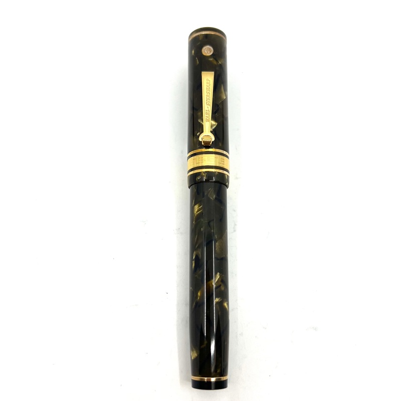 Wahl-Eversharp Oversized Decoband in Omas “Saft Green” Celluloid  Fountain Pen