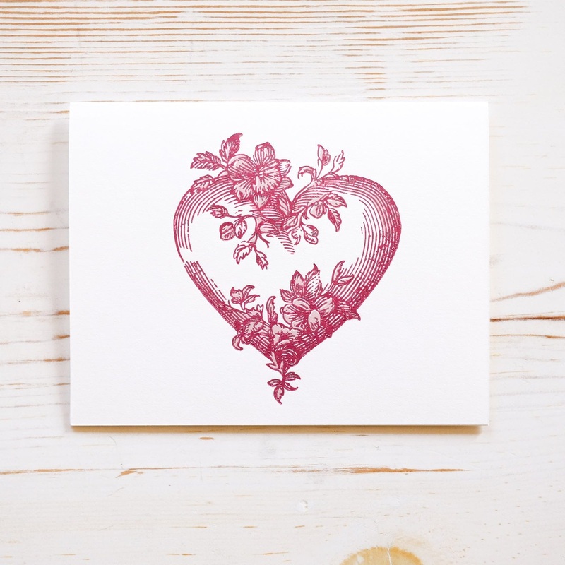 Heart Letterpress Card