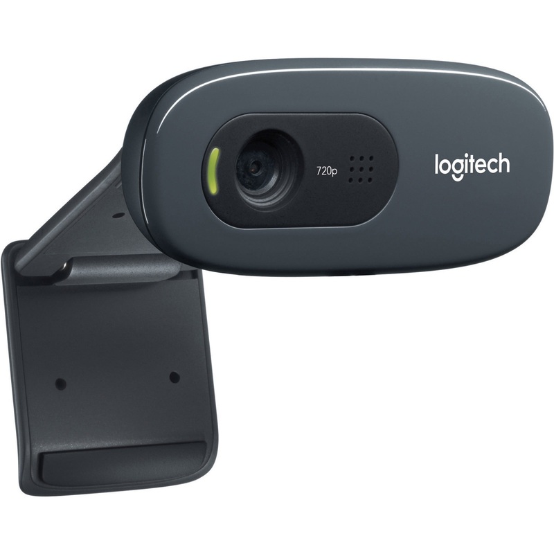 Logitech C270 Webcam – 30 fps – Black – USB 2.0 – 1 Each – 3 Megapixel Interpolated – 1280 x 720 Video – Fixed Focus – 55 Angle – Widescreen – Microphone – For Computer, Notebook, Monitor