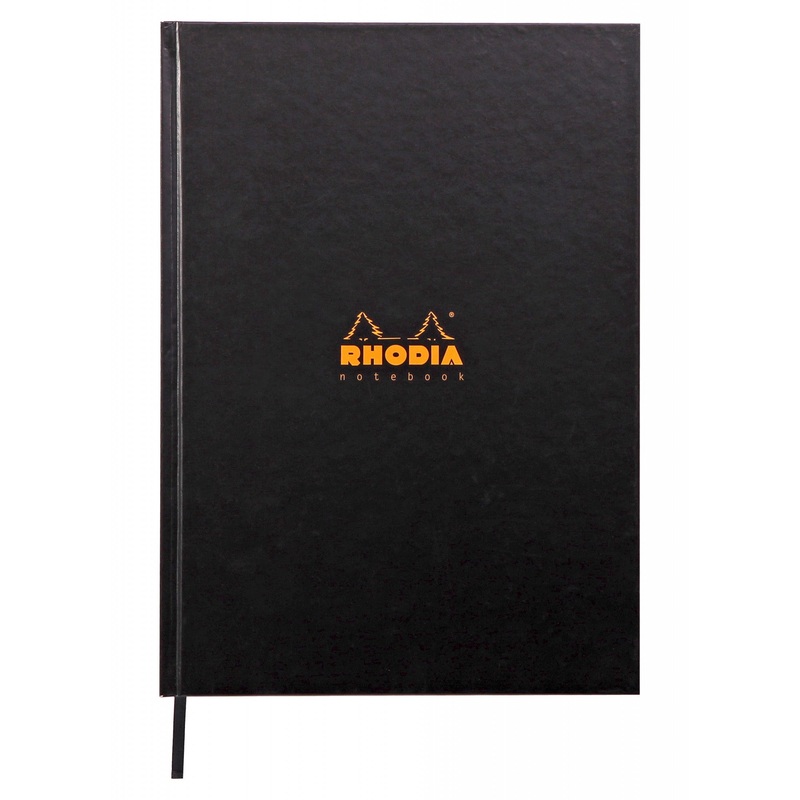 Rhodia Rhodiactive Hardcover Lined A4 Notebook – Black