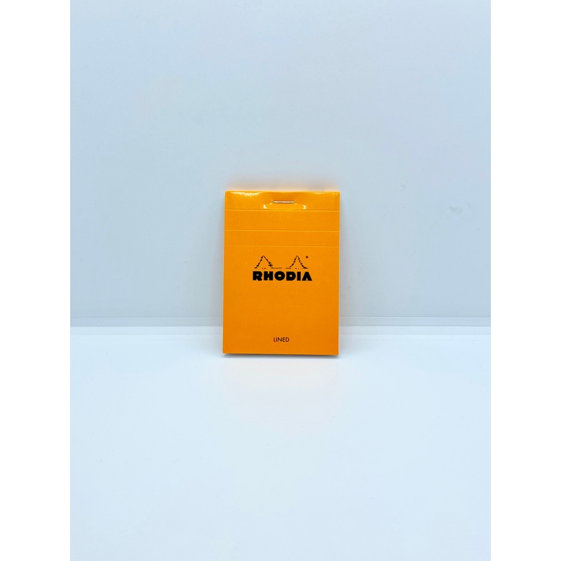 Rhodia Stapled Notepad #11 Lined Orange