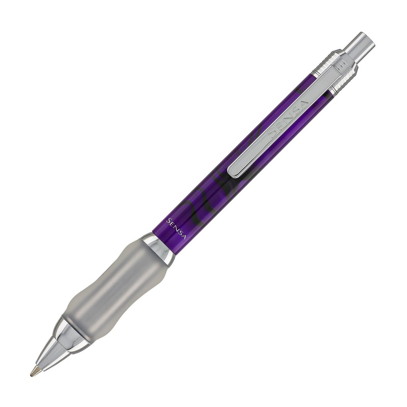 Sensa Click Plasmuloid Ballpoint Pen in Purple Amethyst Pearl