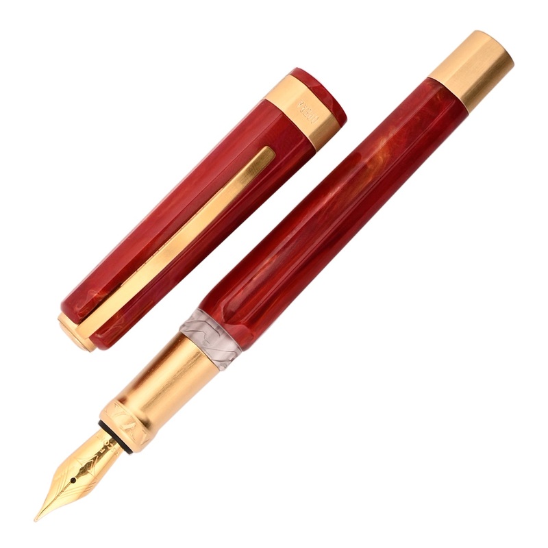 Visconti Opera Gold Fountain Pen – Red Fine