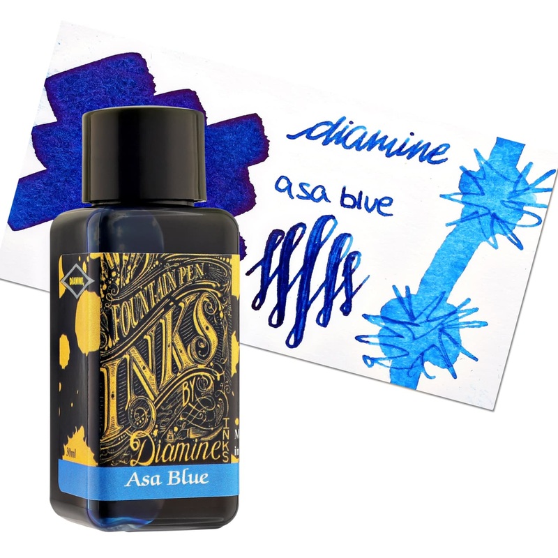 Diamine Classic Bottled Ink in Asa Blue 80ml