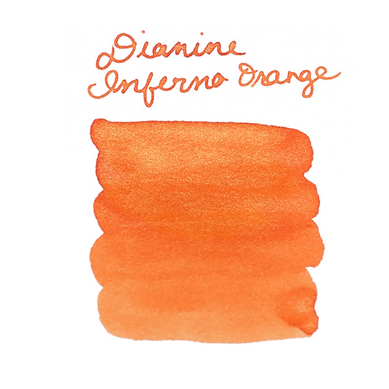 Diamine Inferno Orange – Ink Sample