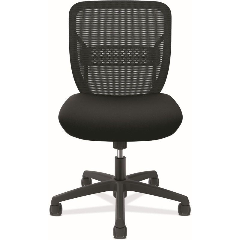 HON Gateway Chair – Fabric Seat Material – Black Back Color – Mesh Back Material – Black Frame Color – Black – 1 Each