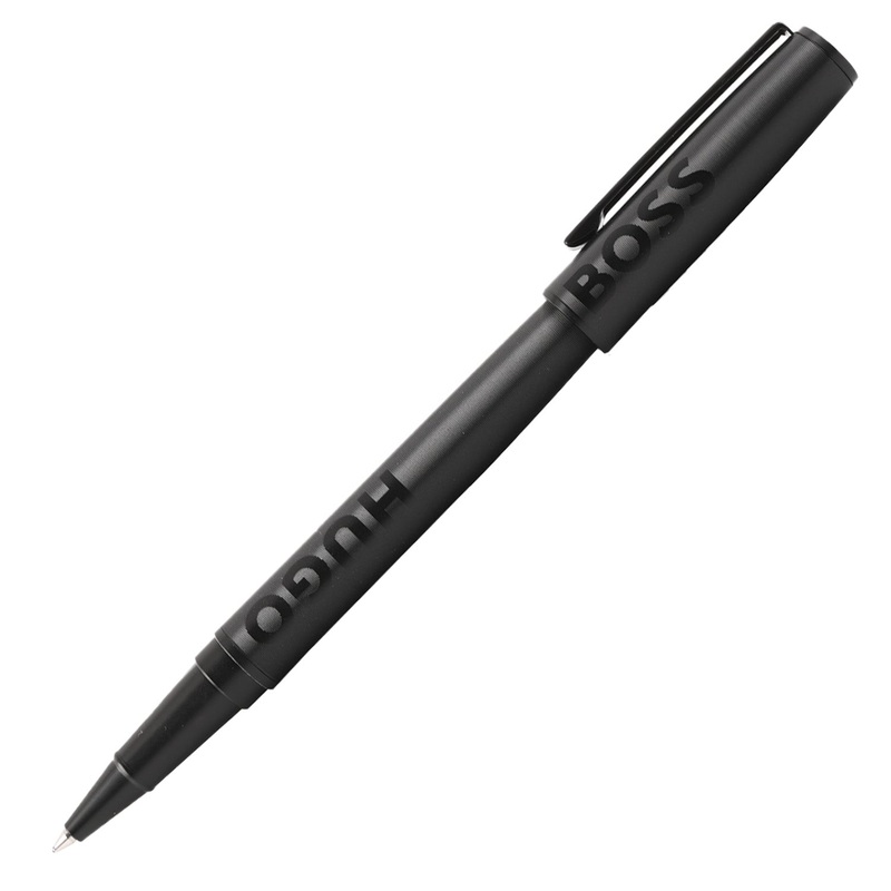 Hugo Boss Label Roller Ball Pen – Black PVD