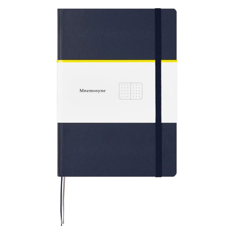 Maruman Mnemosyne Dot Grid Journal in Navy – A5