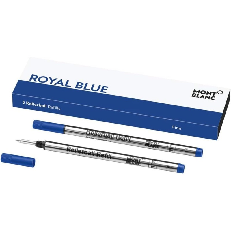 Montblanc 2 Rollerball Refills, Royal Blue – Fine 128232