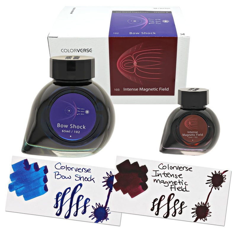 Colorverse Season 8 The Grand Expedition Bottled Ink in Bow Shock & Intense Magnetic Field – Set of 2 (65ml+15ml)
