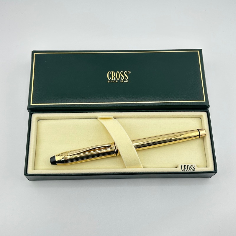Cross Townsend Gold Plated – Made in USA circa 1990 – Roller Ball