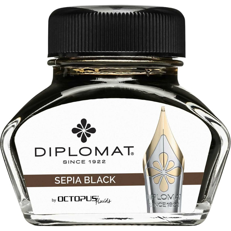 Diplomat Ink Bottle – Sepia Black – 30 ml