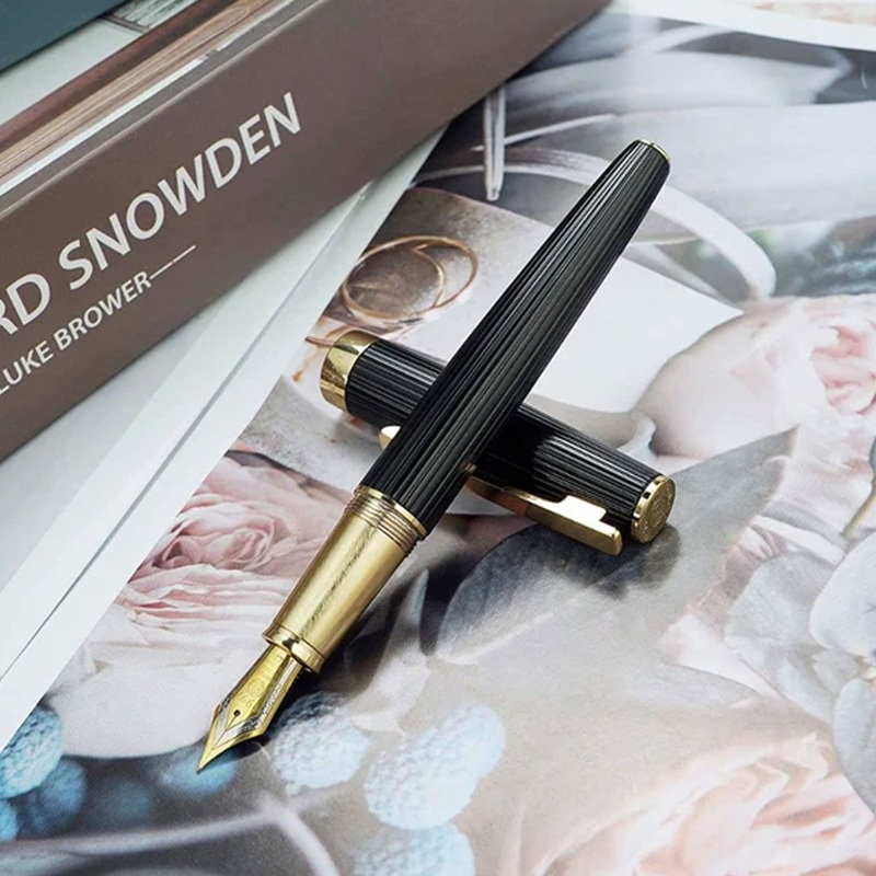 Hongdian 1845 Fountain Pen – Black GT Fine