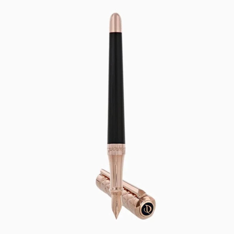 S.T. Dupont Libert Fountain Pen – Rose Gold & Black Extra Fine
