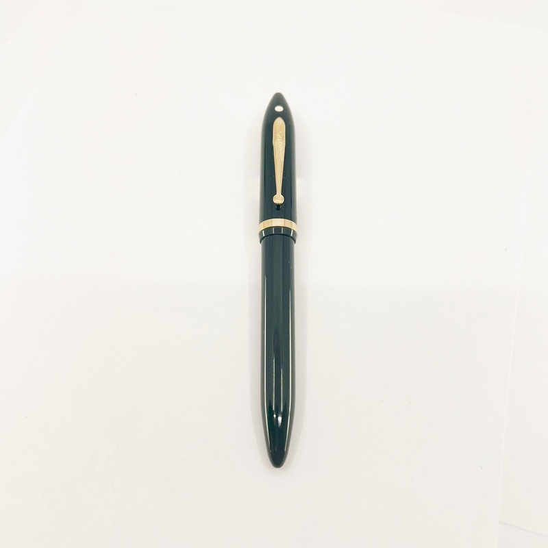 Sheaffer Hunter Green Balance Fountain Pen – Fine 18kt Gold Nib