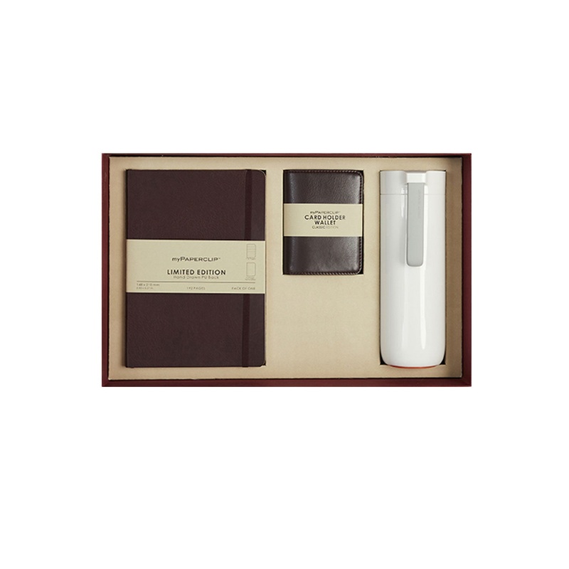 Aartbox Gift Set – myPAPERCLIP Limited Edition Notebook + myPAPERCLIP Card Holder Wallet + Arti Art Suction Bottle