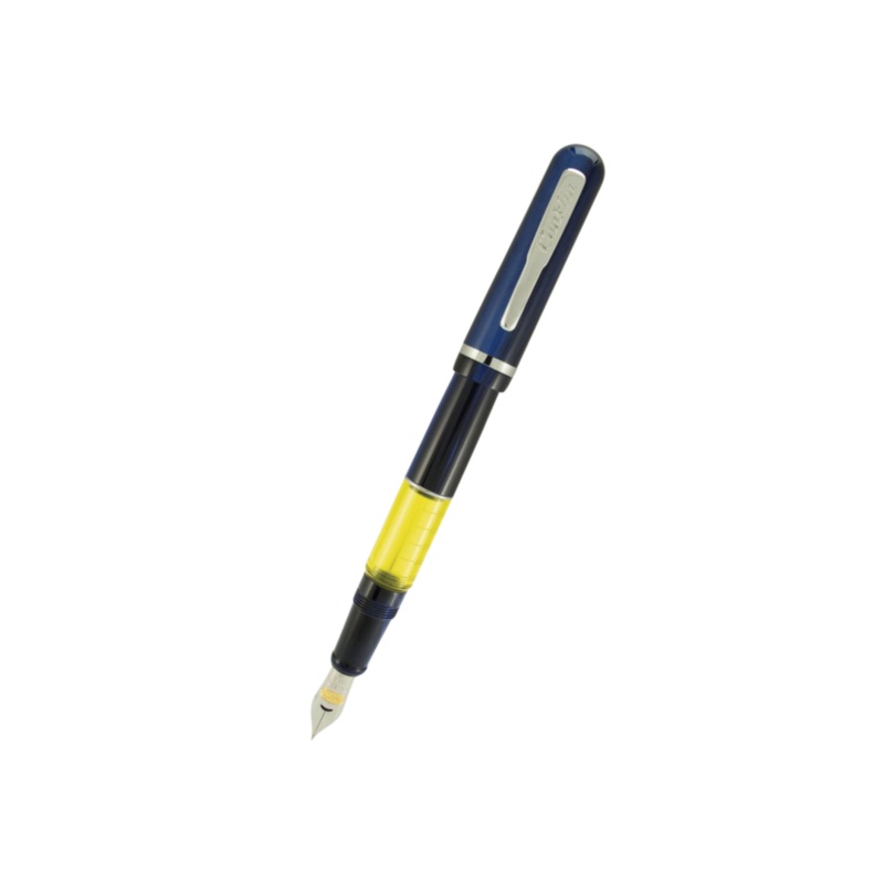 Conklin Heritage Word Gauge Fountain Pen Blue Swirl