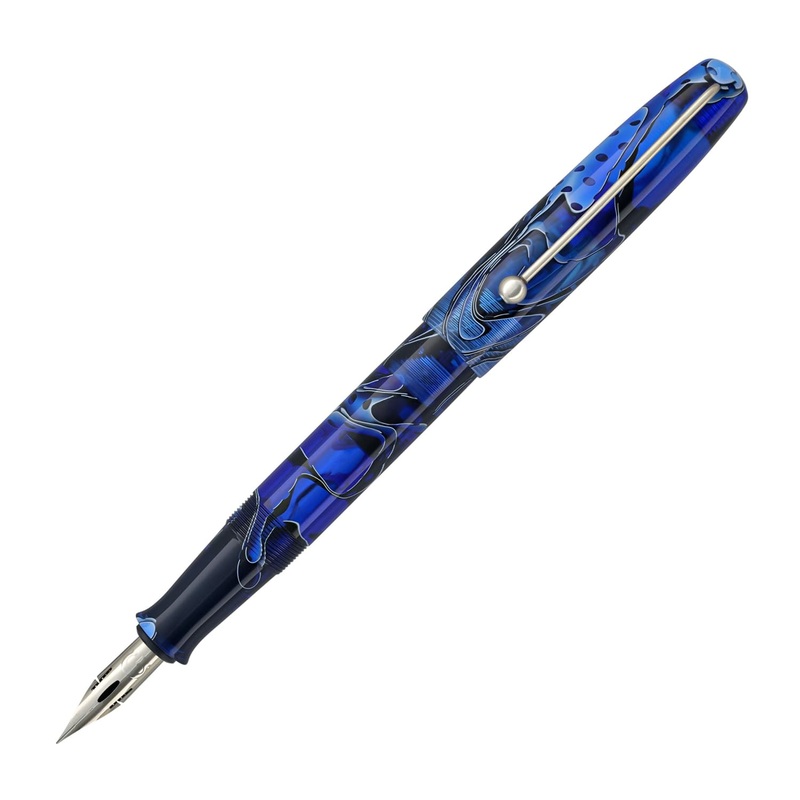 Desiderata Soubriquet Fountain Pen in Sapphire – Flexible Zebra G Nib