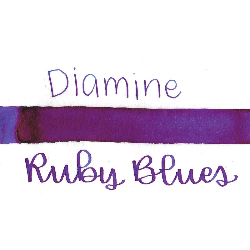 Diamine Red Edition Ruby Blues Sheen 50ml Bottle