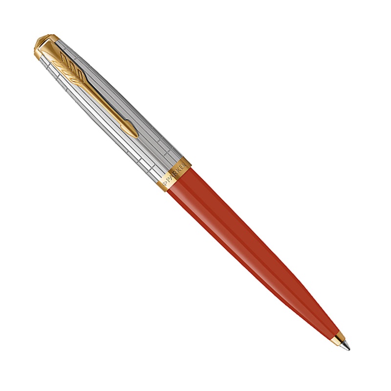 Parker 51 Premium Red Rage & Stainless Steel/Gold – Ballpoint