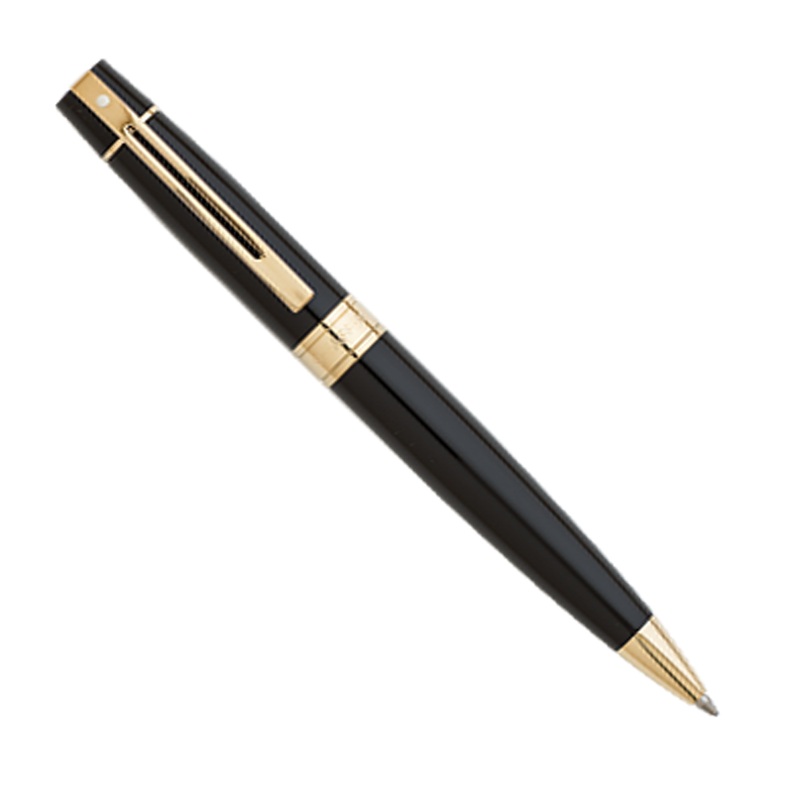 Sheaffer 300 Glossy Black w/Gold Trim – Ballpoint