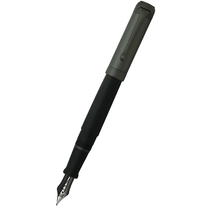 Aurora Talentum Fountain Pen – Black – Ruthenium Trim Fine