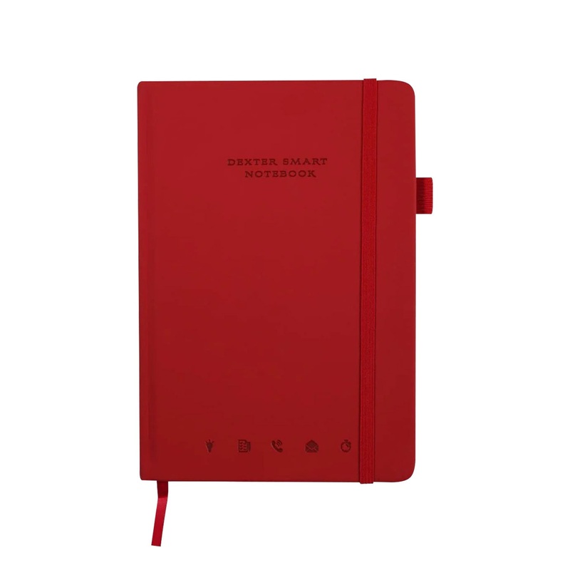Dexter Smart Premium Erasable & Reusable Eco-Friendly Red Notebook – A5, Ruled
