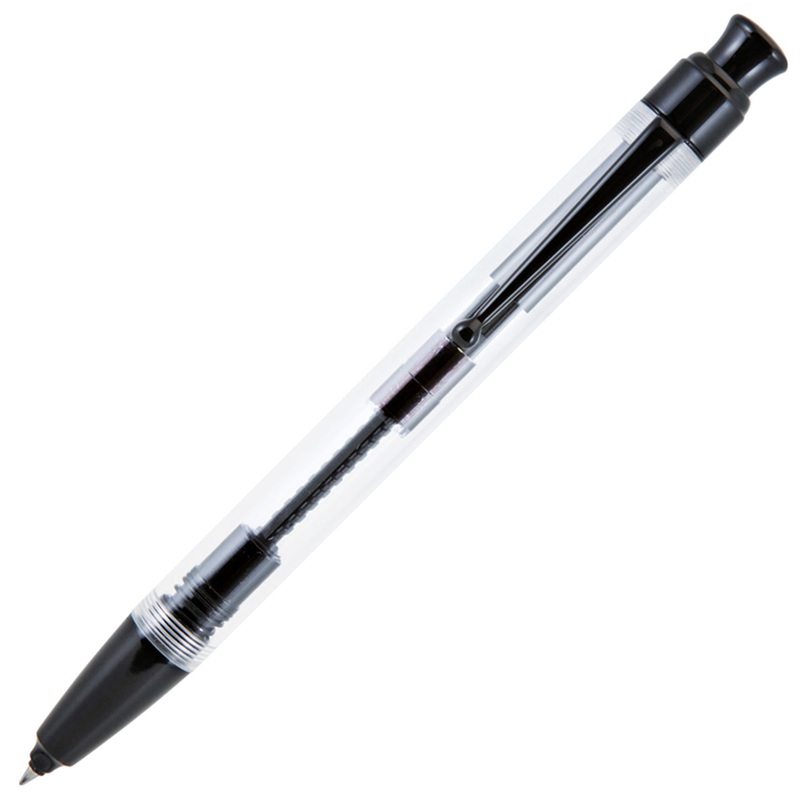 Monteverde Engage One-Touch Inkball Pen, Clear Demonstrator