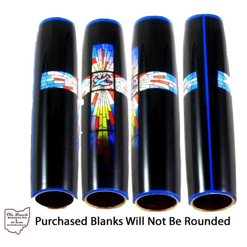 Stained Glass Cross Pen Blanks – Style 10 Sierra Twist