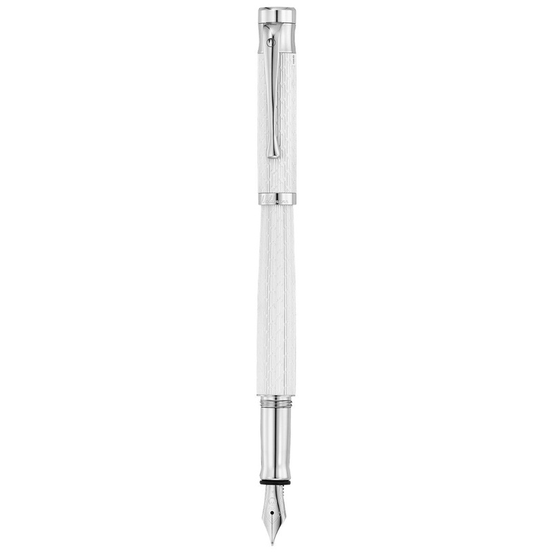 Waldmann Tango Imagination Fountain Pen – White – Steel Steel Extra Fine
