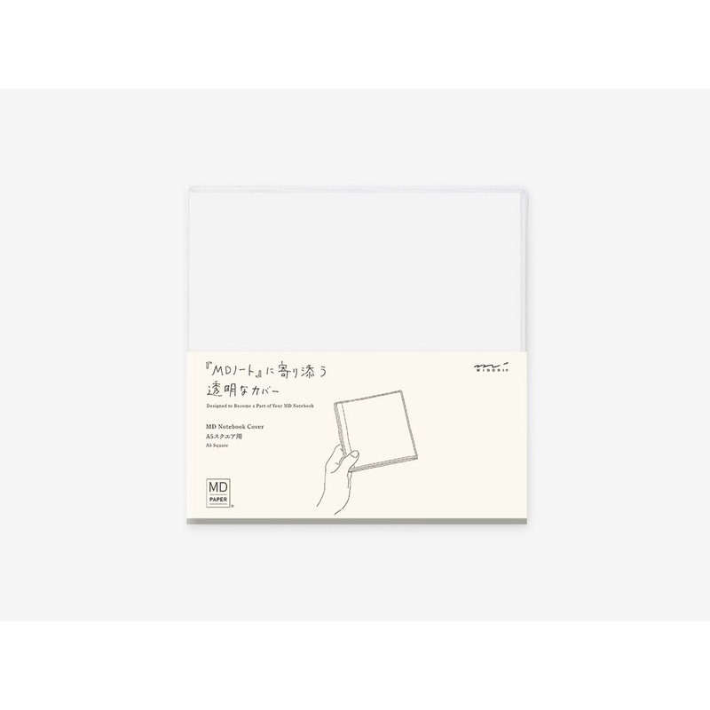Midori MD Notebook A5 Square Clear Cover