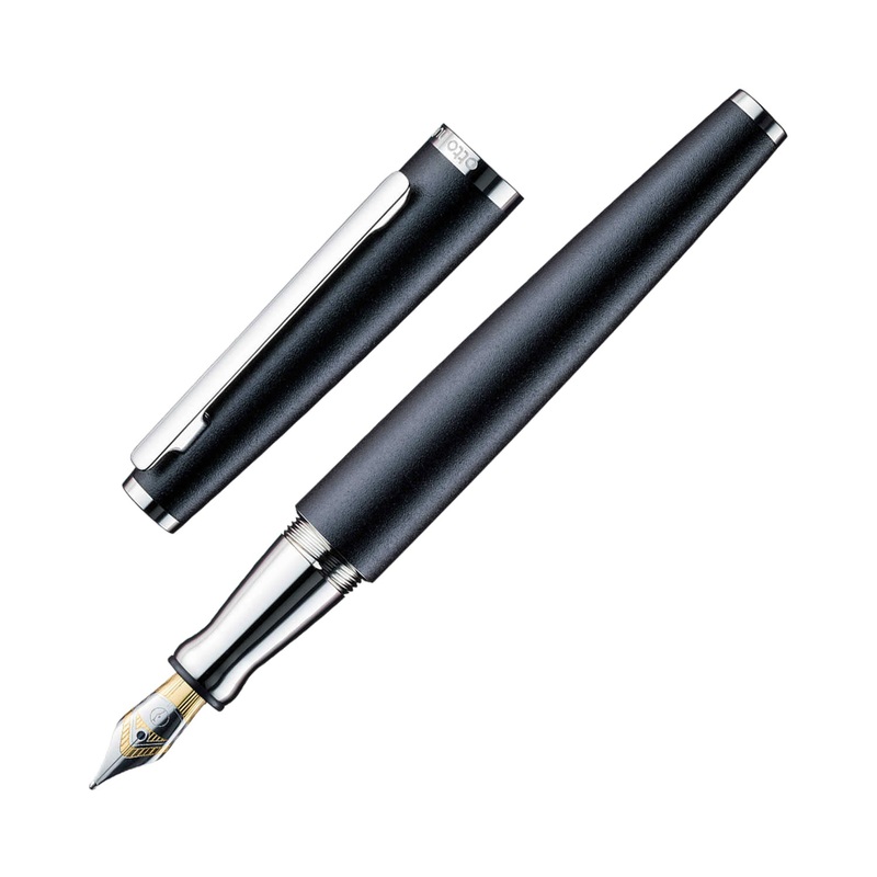 Otto Hutt Design 06 Fountain Pen, Black – Bicolour Steel Nib Fine