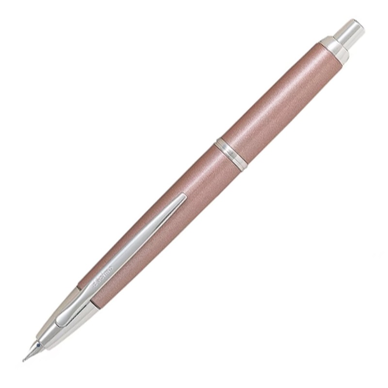 Pilot Capless Decimo (Vanishing Point) Fountain Pen – Champagne CT Extra Fine