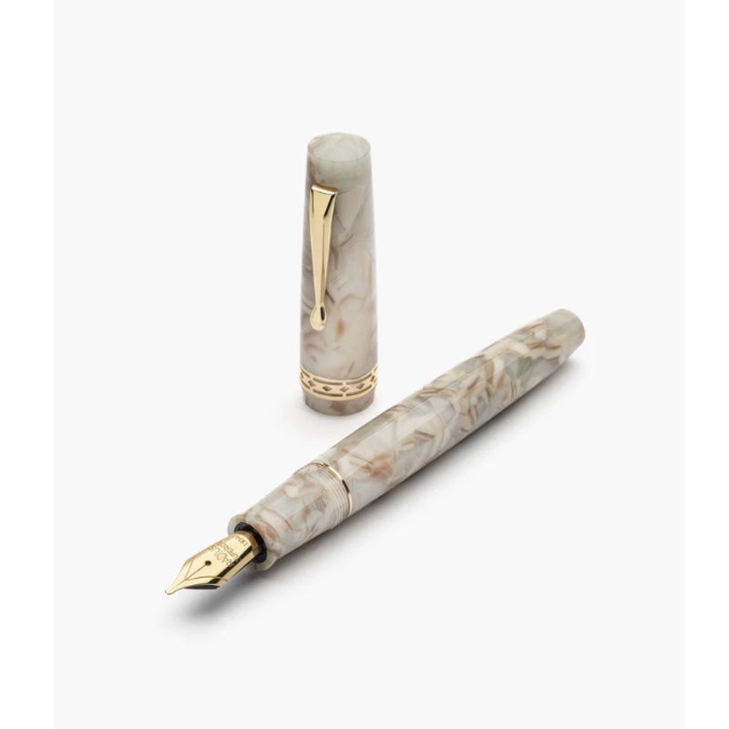 Radius 1934 Seventh White Marble Gold Trim Extra Fine