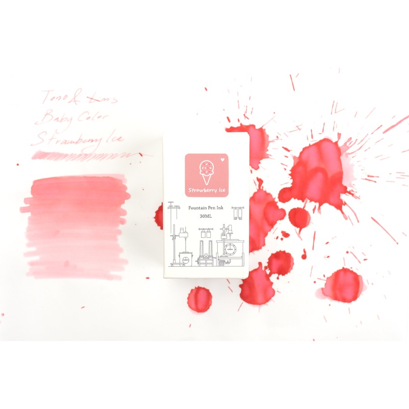 Tono & Lims Ink Bottle – Baby Color – Strawberry Ice – 30ml