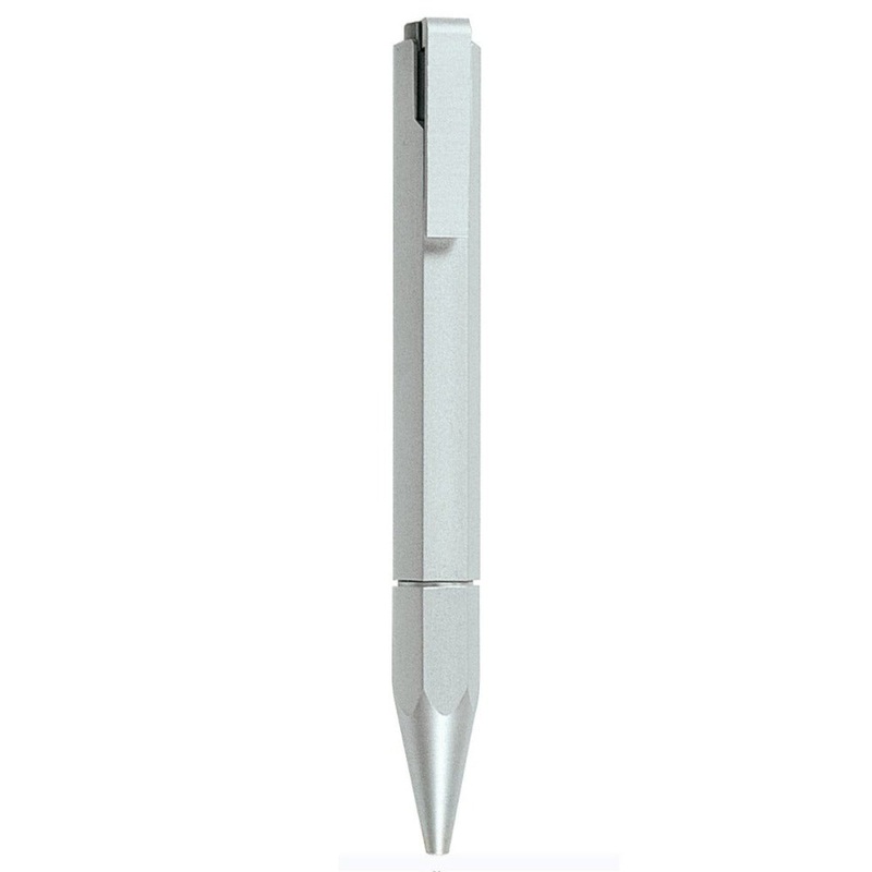 WORTHER, Ballpoint Pen – COMPACT Aluminum WHITE.